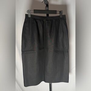 Valentino Classic linen Black Pencil Skirt